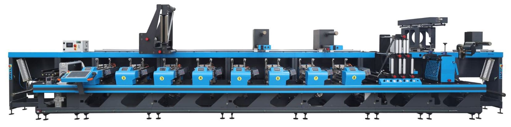 HONTEC FLEXICON 380 10색 플렉소 인쇄기