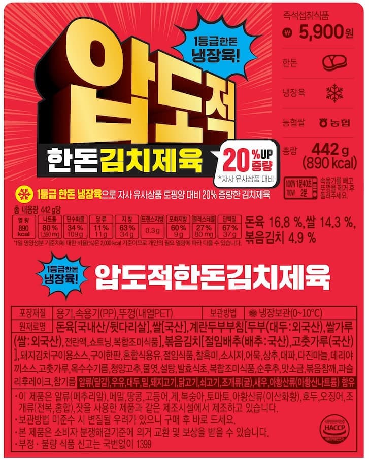 식품 라벨 9